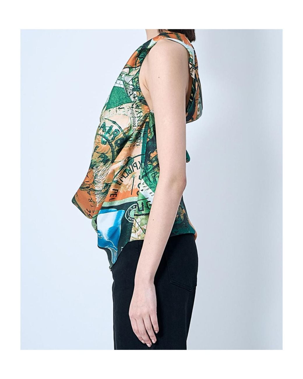 Kiko Kostadinov Green Markarian Sleeveless Top