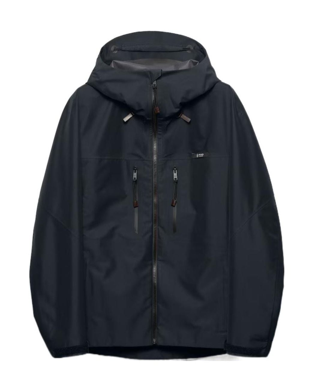Prada Blue Zip-Up Hooded Jacket for men