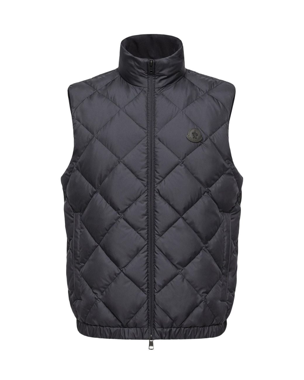 Moncler Gray Chobe Diamond Quilted Down Vest for men