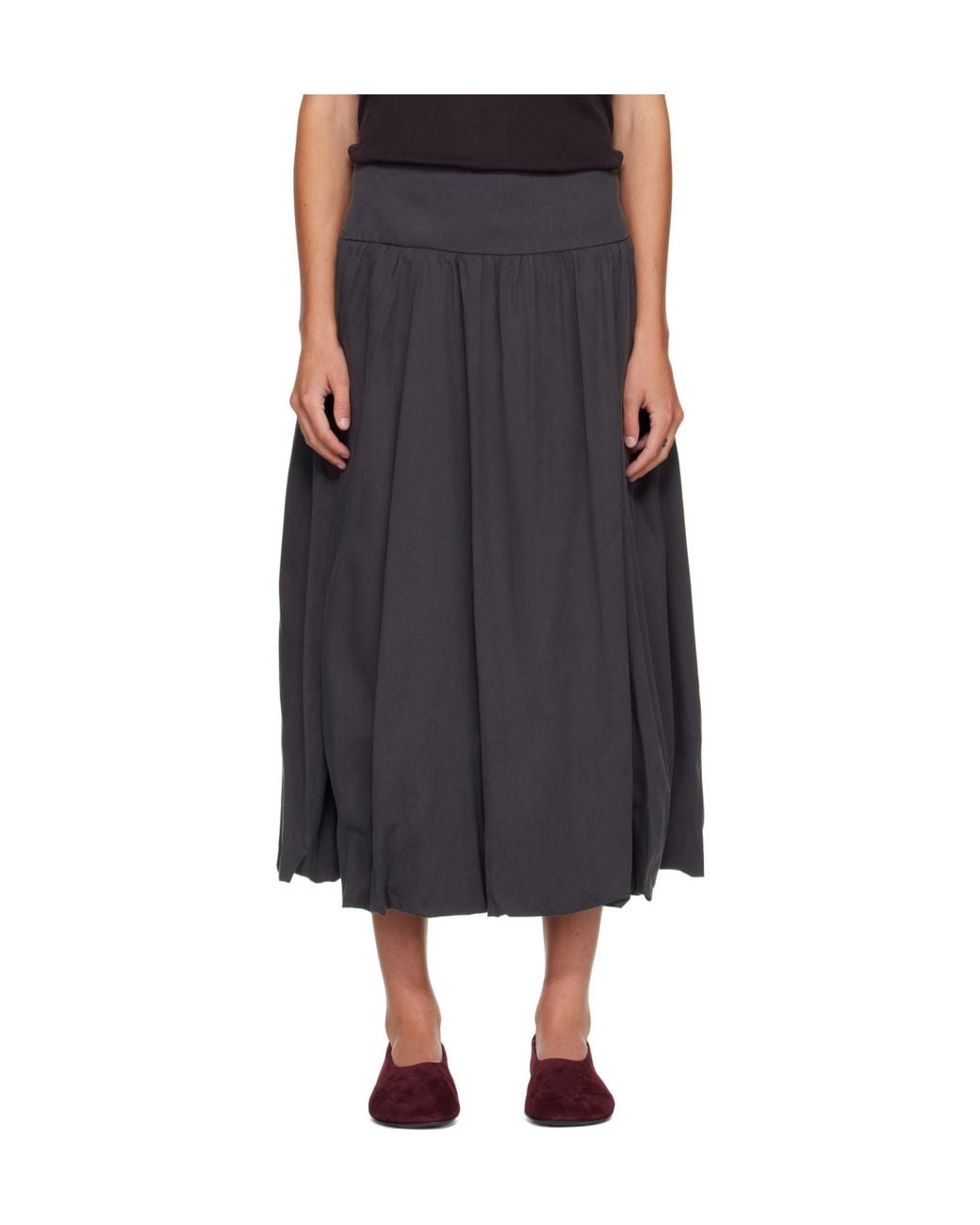 LE17SEPTEMBRE Black Fluid Balloon Skirt