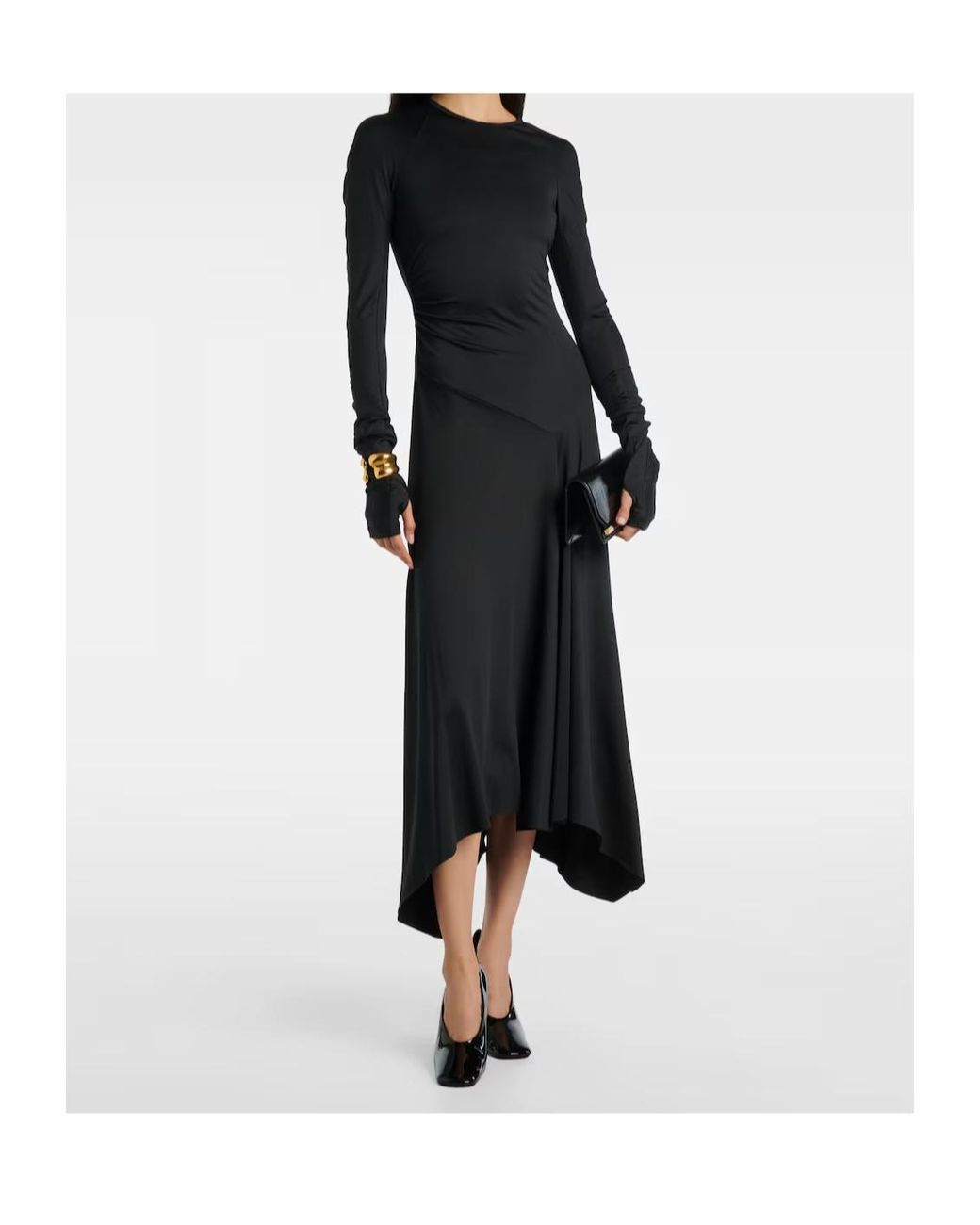 Victoria Beckham Black Long-Sleeved Dress