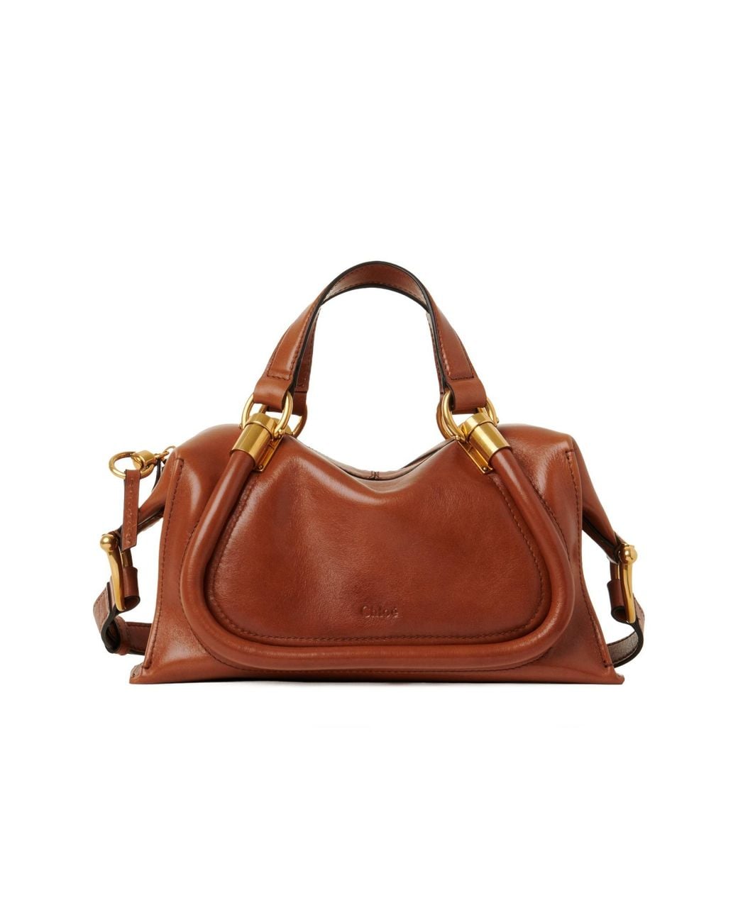 Chloé Brown Chloé Paraty 24 Small Tote Bag