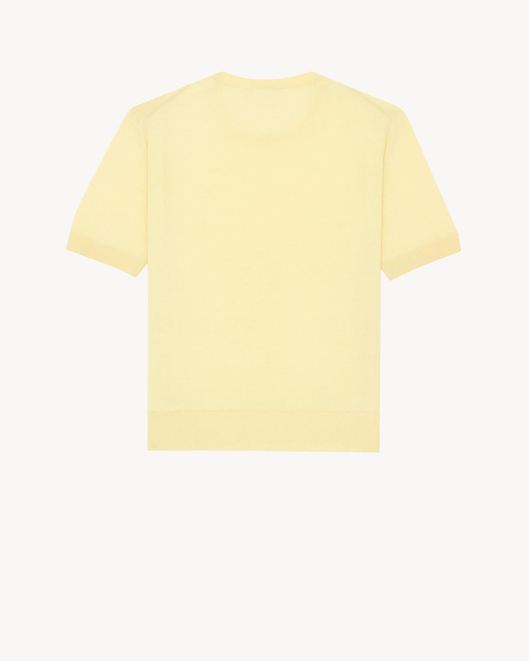 Saint Laurent Yellow Short-Sleeve Sweater