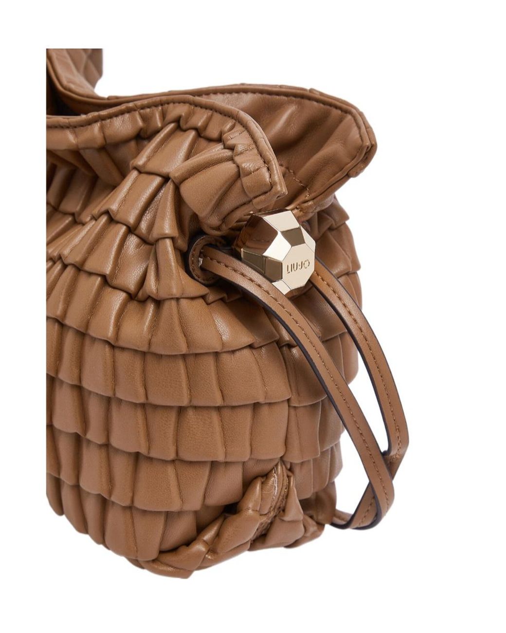 Liu Jo Brown Woven Hobo Shoulder Bag