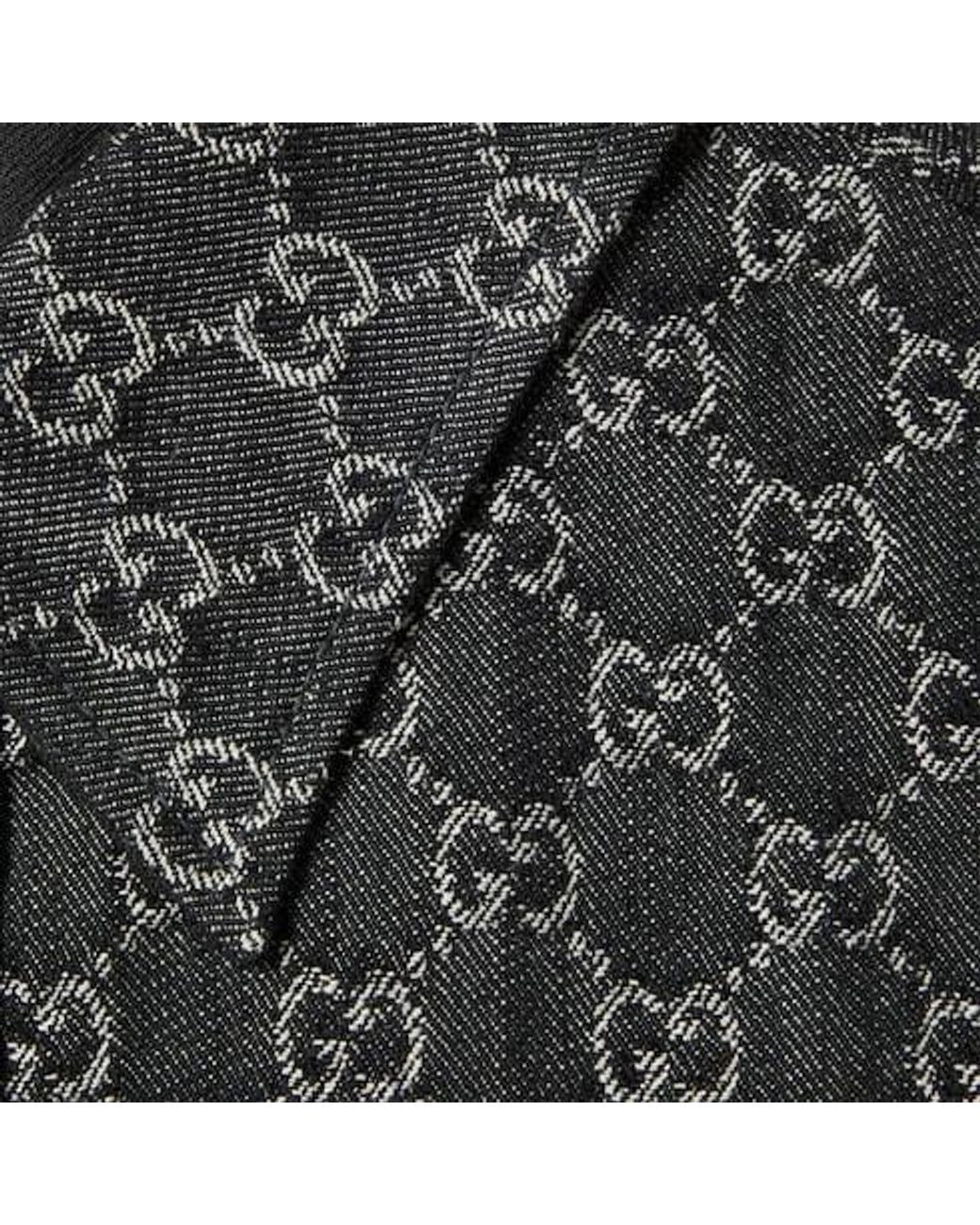 Gucci Black Reversible Long-Sleeve Denim Shirt for men