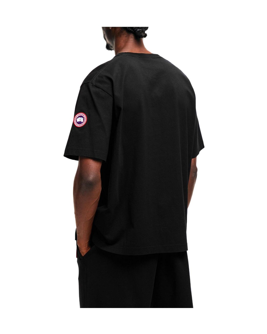 Canada Goose Black Solid Color T-Shirt for men