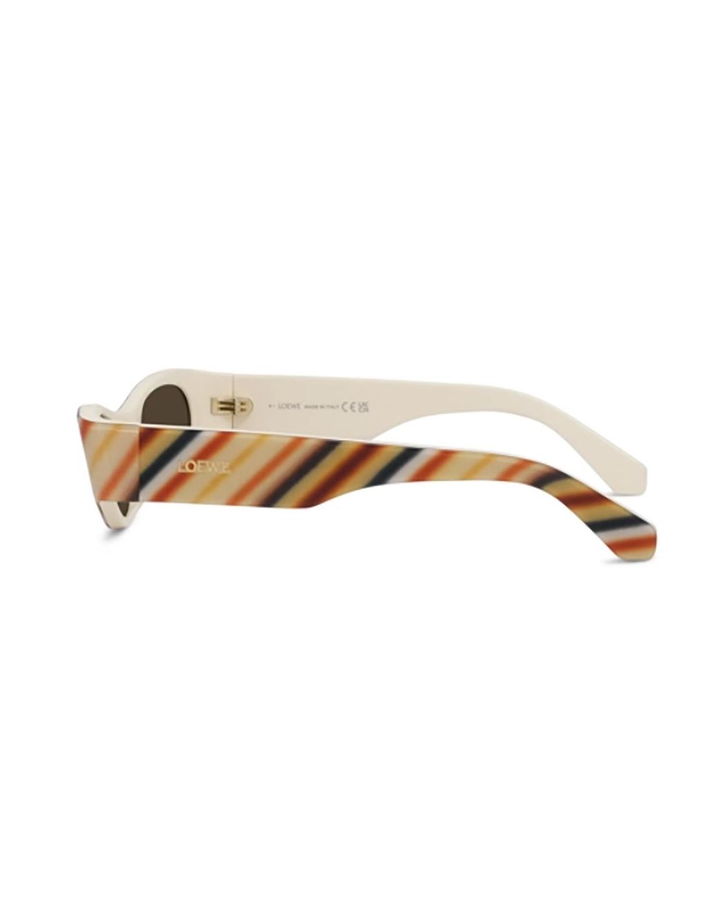Loewe Multicolor Oval Stripe-Frame Sunglasses