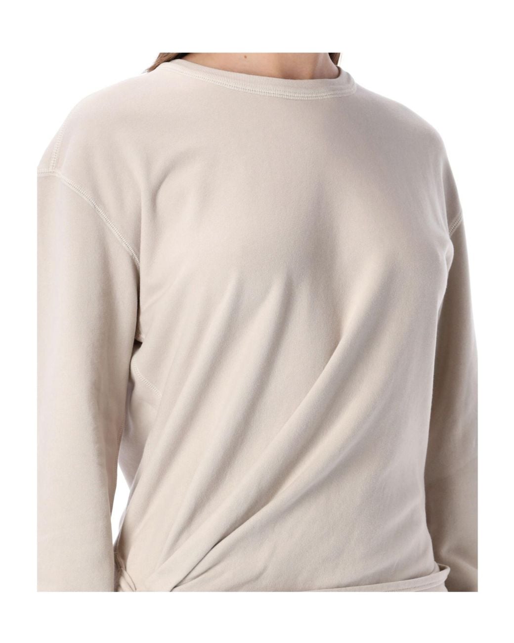 Isabel Marant Natural Isabel Marant Etoile Marant Étoile Zae Cotton Mini Sweatshirt Dress