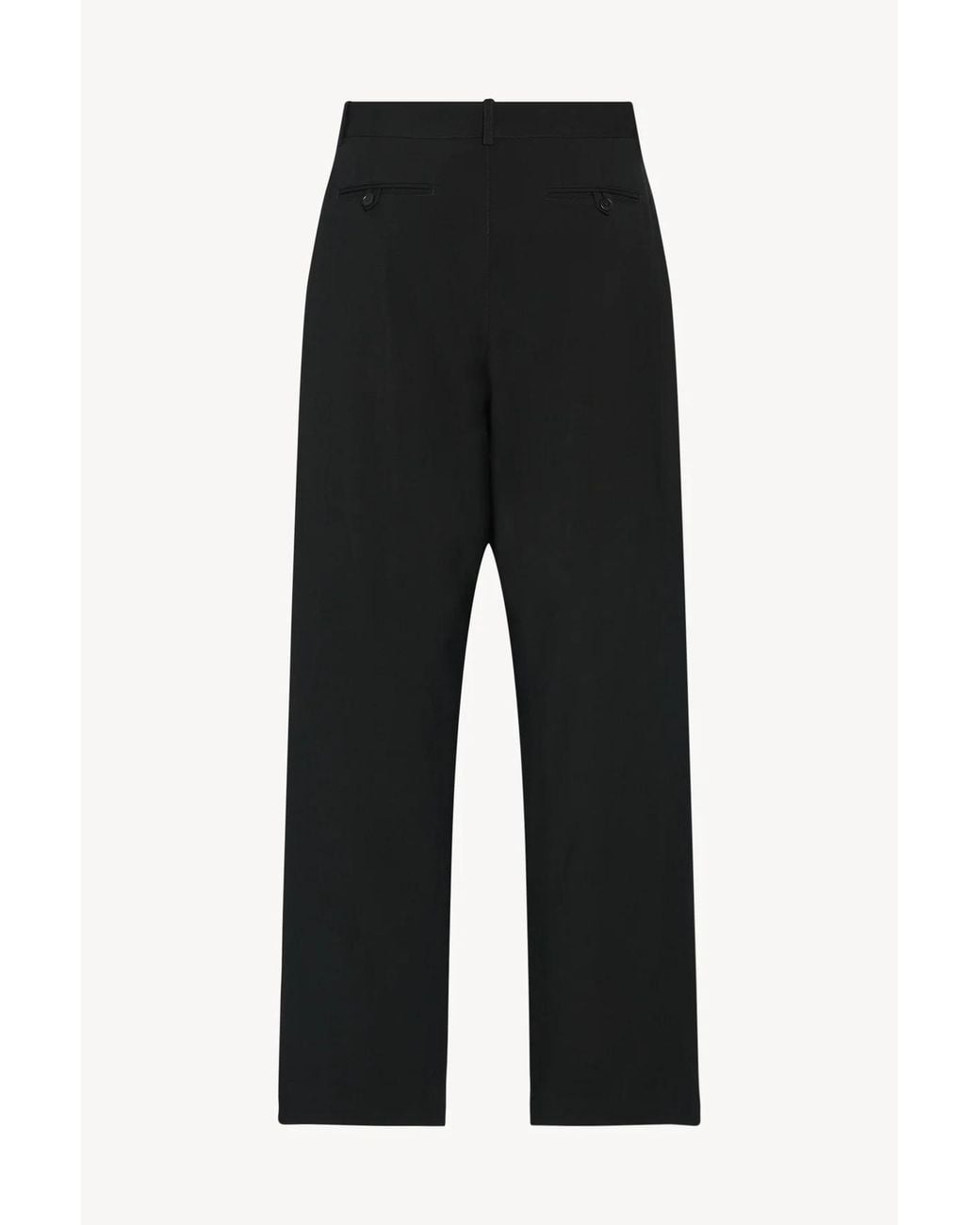 The Row Black Corley Pleated Trousers for men