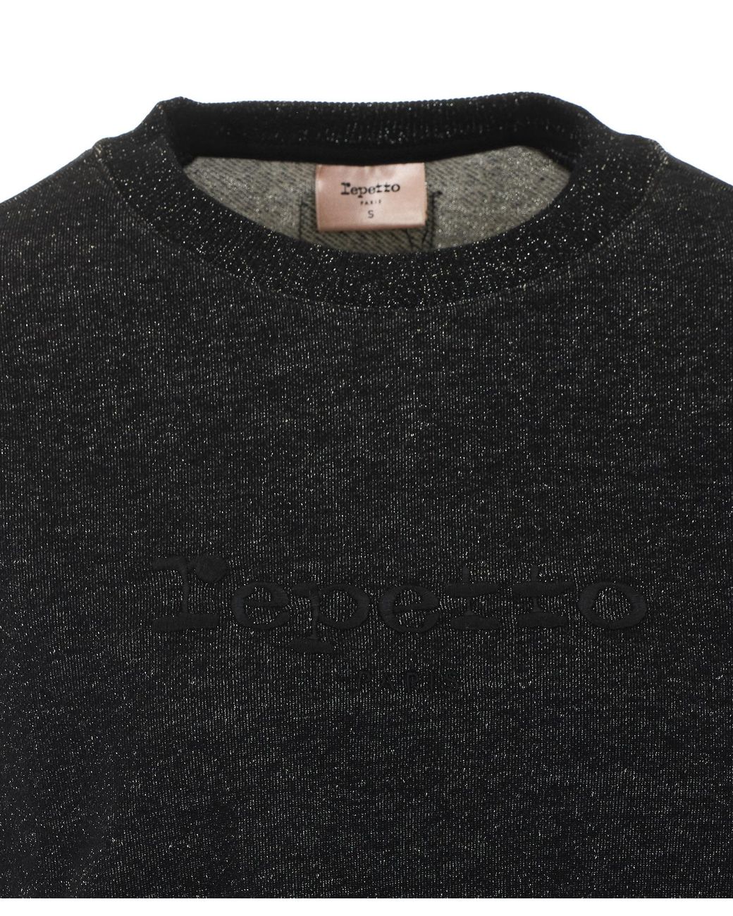 Repetto Black Logo Crewneck Sweatshirt