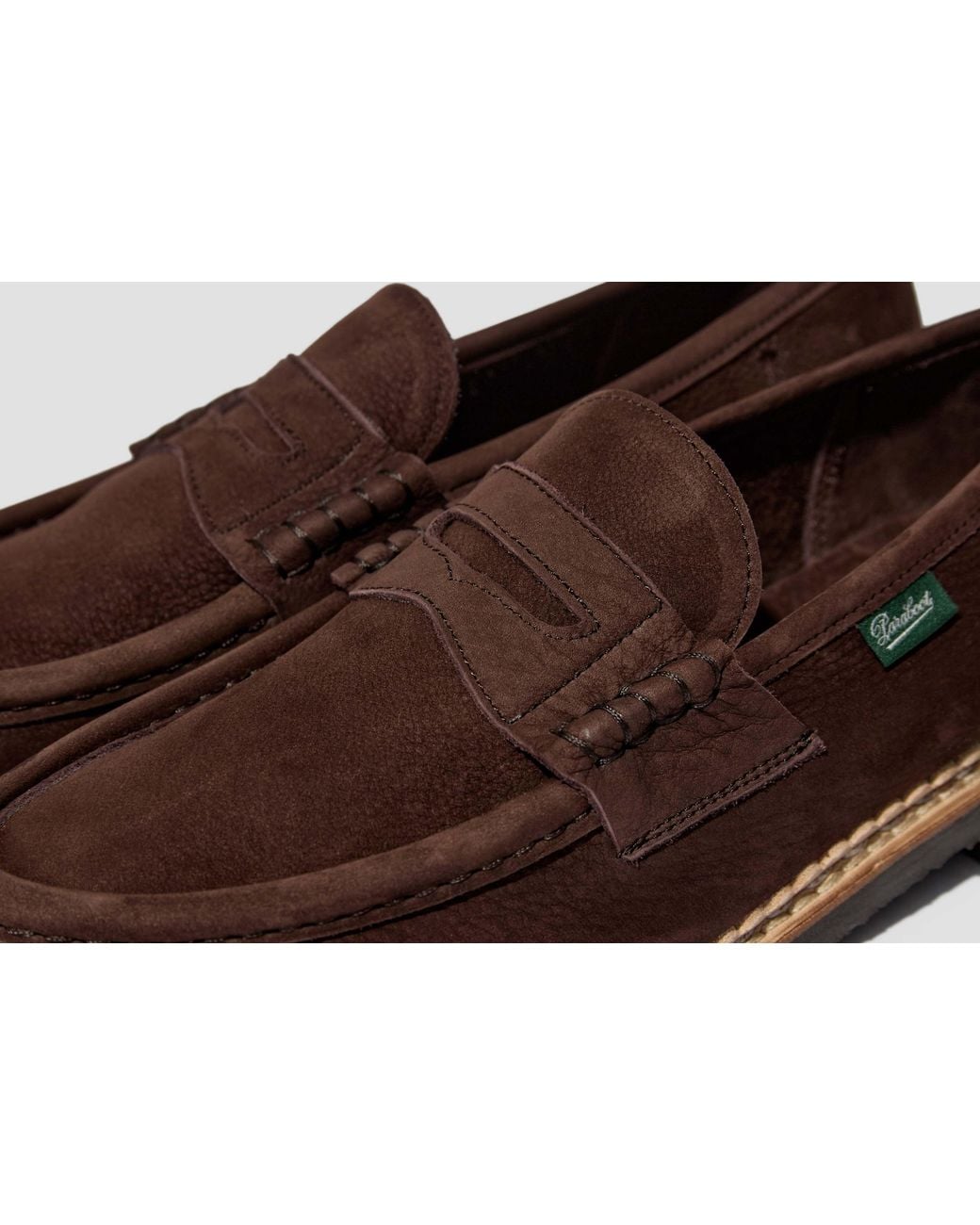 Paraboot Brown Round-Toe Loafers for men