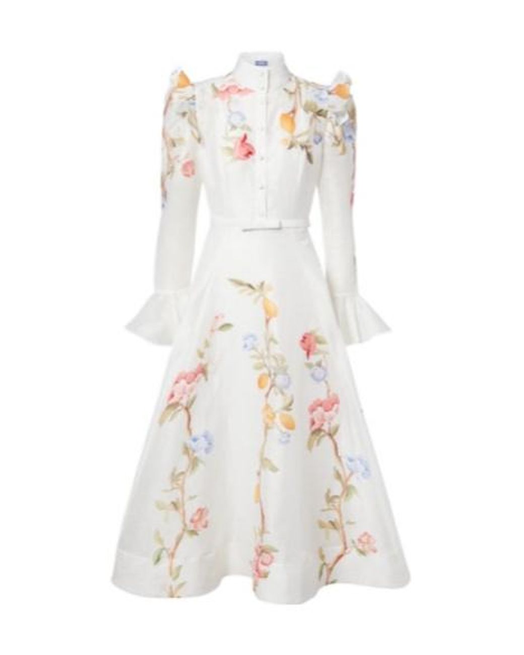 Leo White Selina's Floral Ruffle Dress