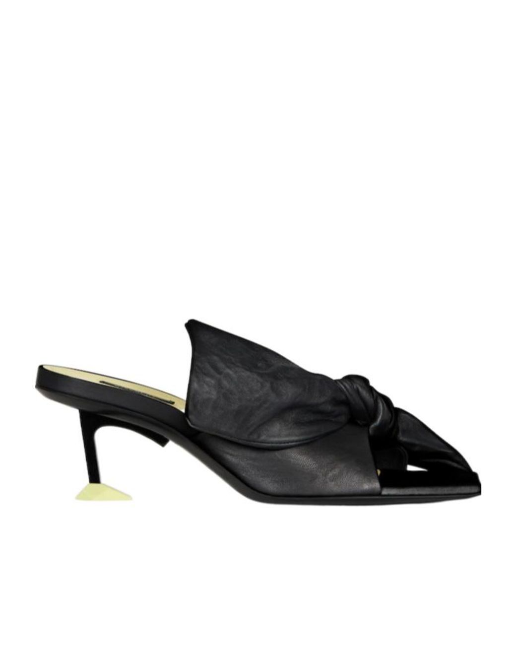 Givenchy Black Boudoir Bow Heeled Mules