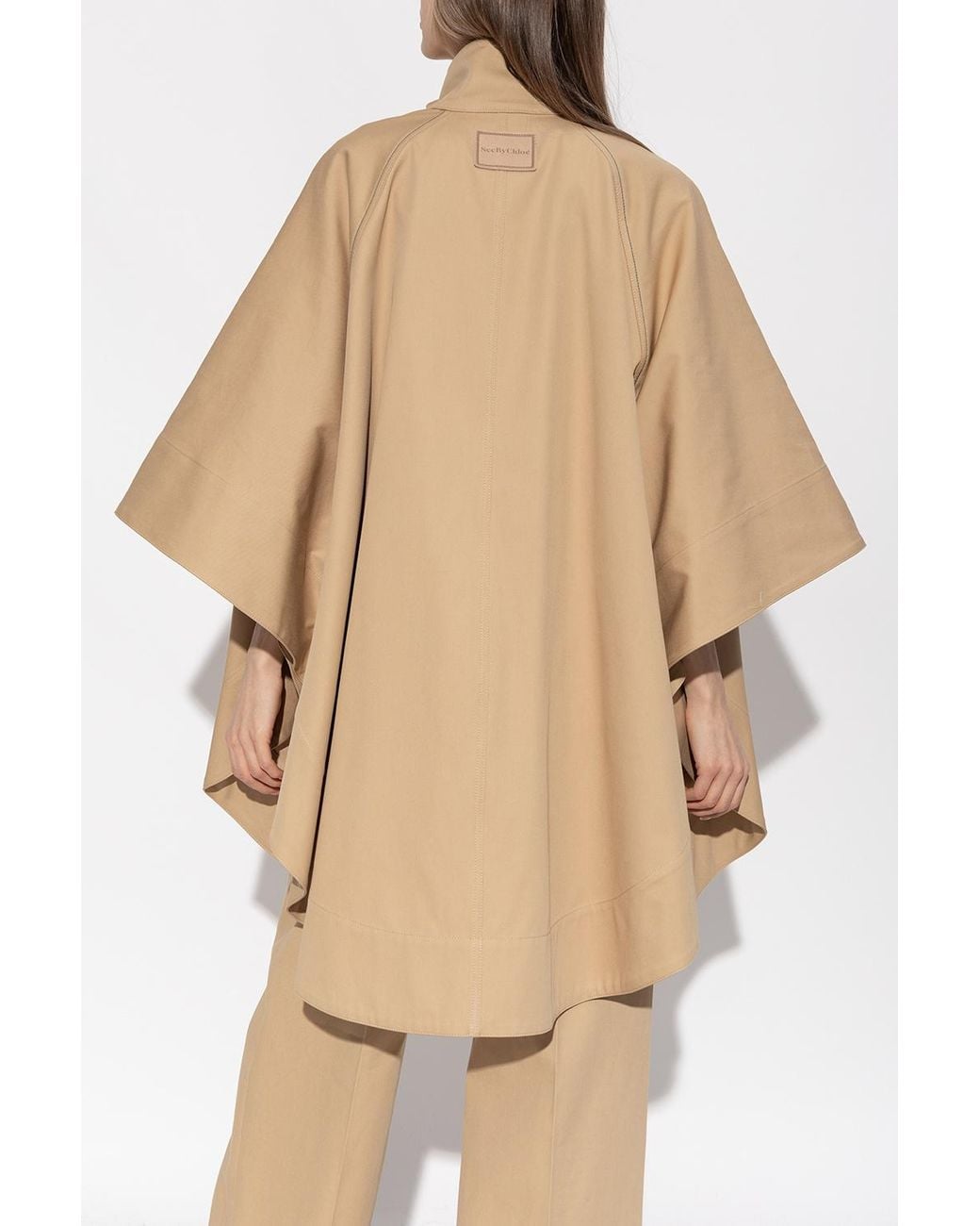 See By Chloé Natural See By Chloé Buttoned Cape