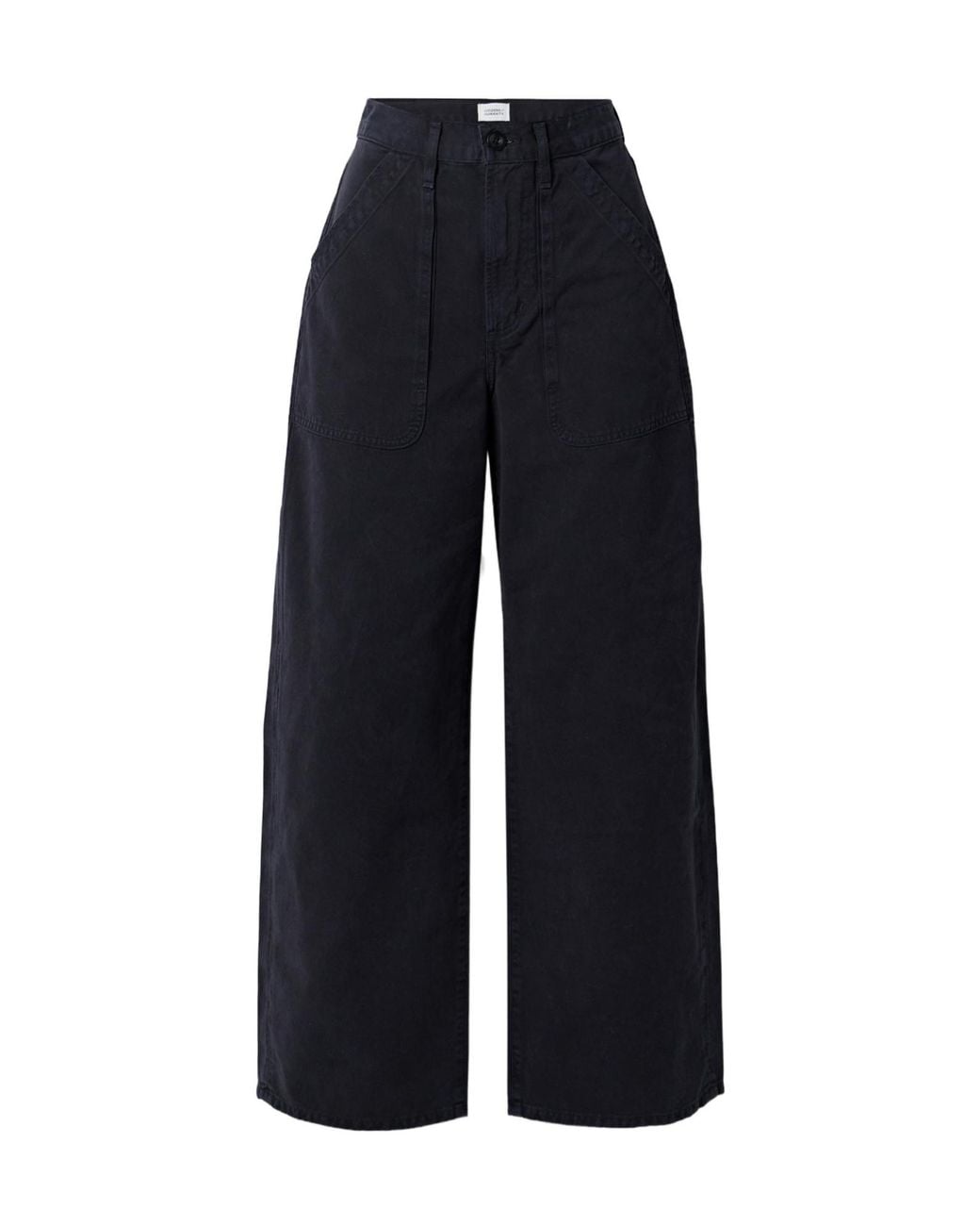 Citizens of Humanity Blue High-Rise Wide-Leg Jeans