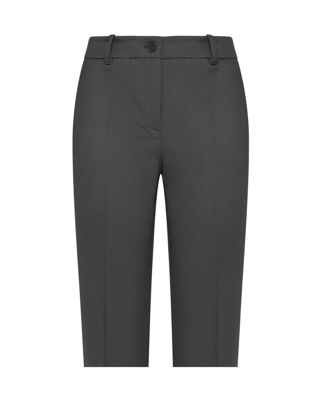 P.A.R.O.S.H. Gray Tailored Virgin Wool-Blend Trousers