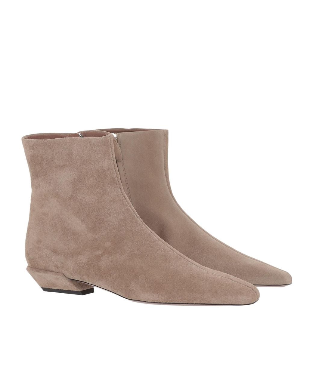 Paris Texas Brown Bettina Side Zipped Ankle Boots