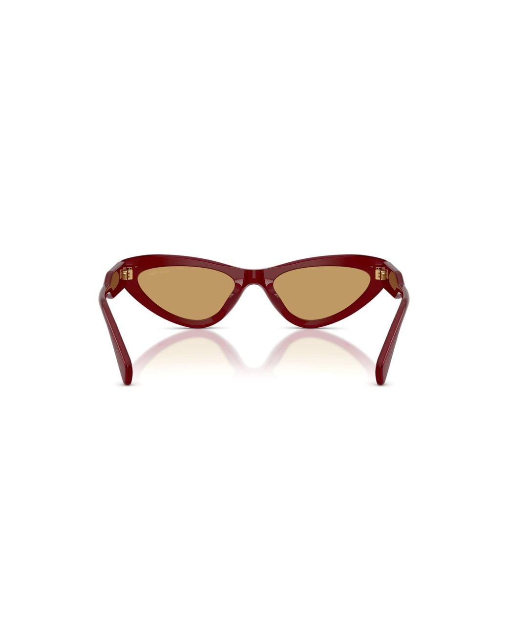 Miu Miu White Eyewear Cat-Eye Frame Sunglasses