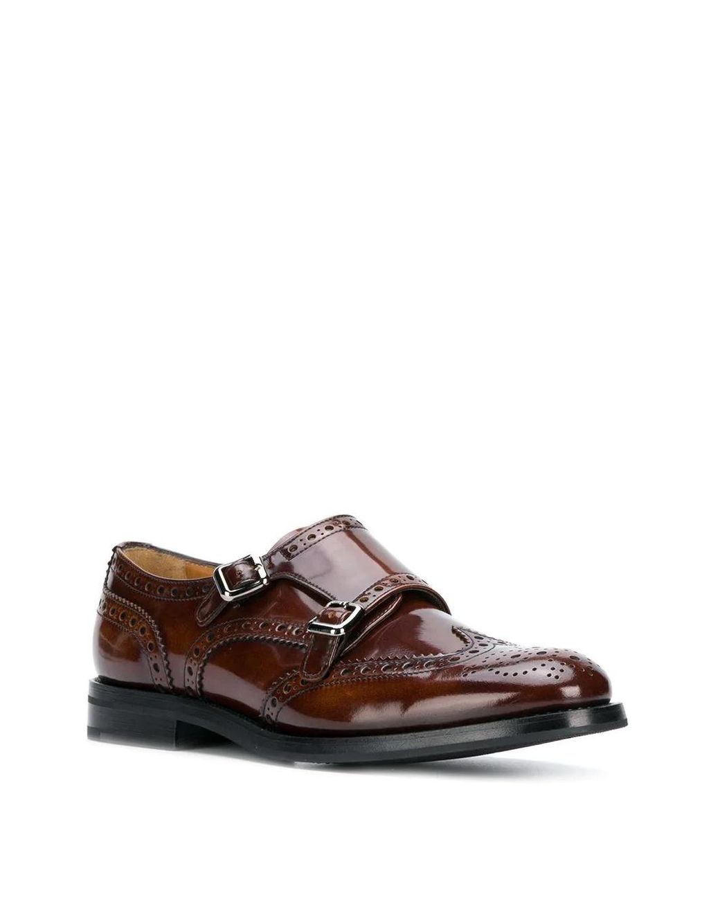 Church's Brown Lana Monk Brogue Detailed Loafers