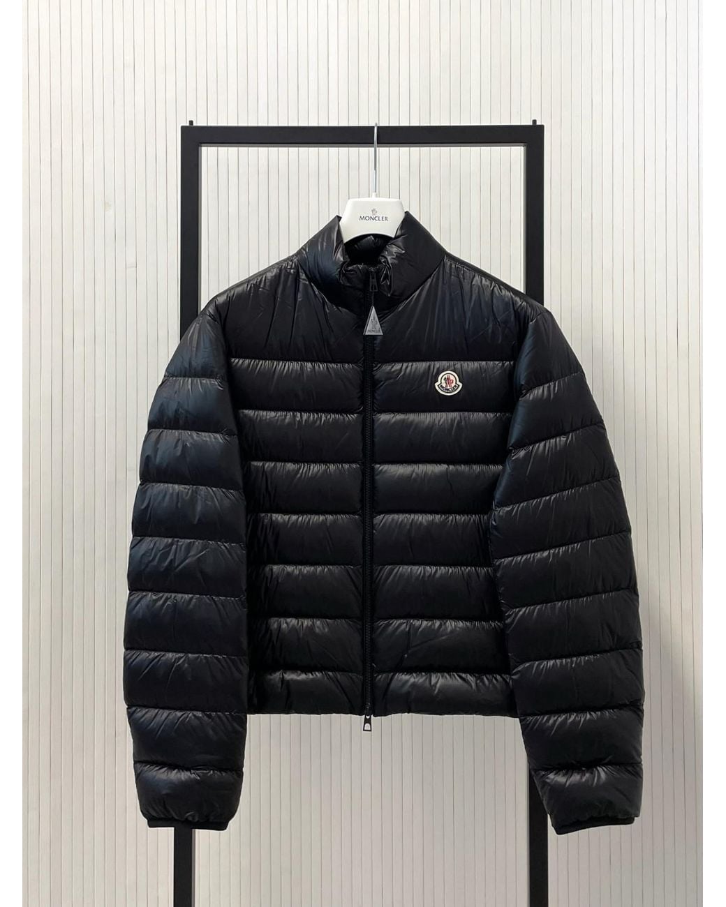 Moncler Black Sergesta Quilted Down Jacket for men