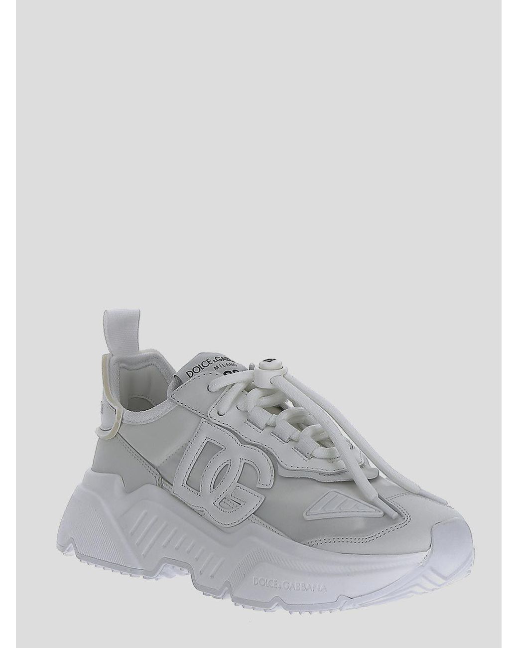 Dolce & Gabbana Gray Daymaster Logo-Patch Sneakers