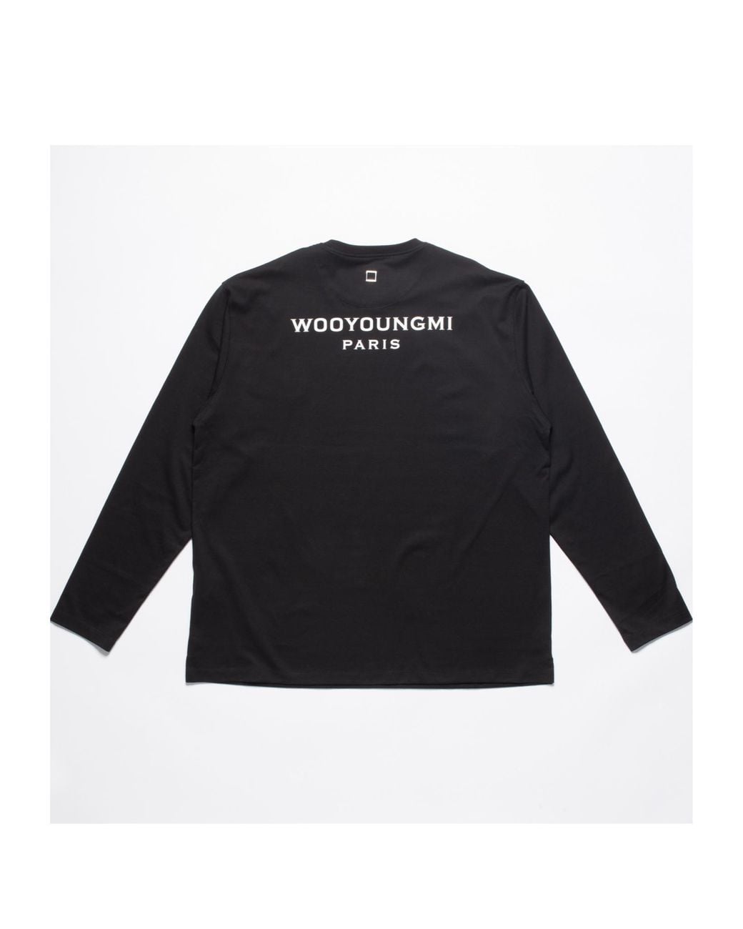 Wooyoungmi Black Long-Sleeve Cotton T-Shirt for men