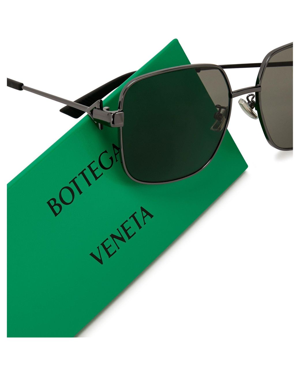 Bottega Veneta Metallic Metal Sunglasses
