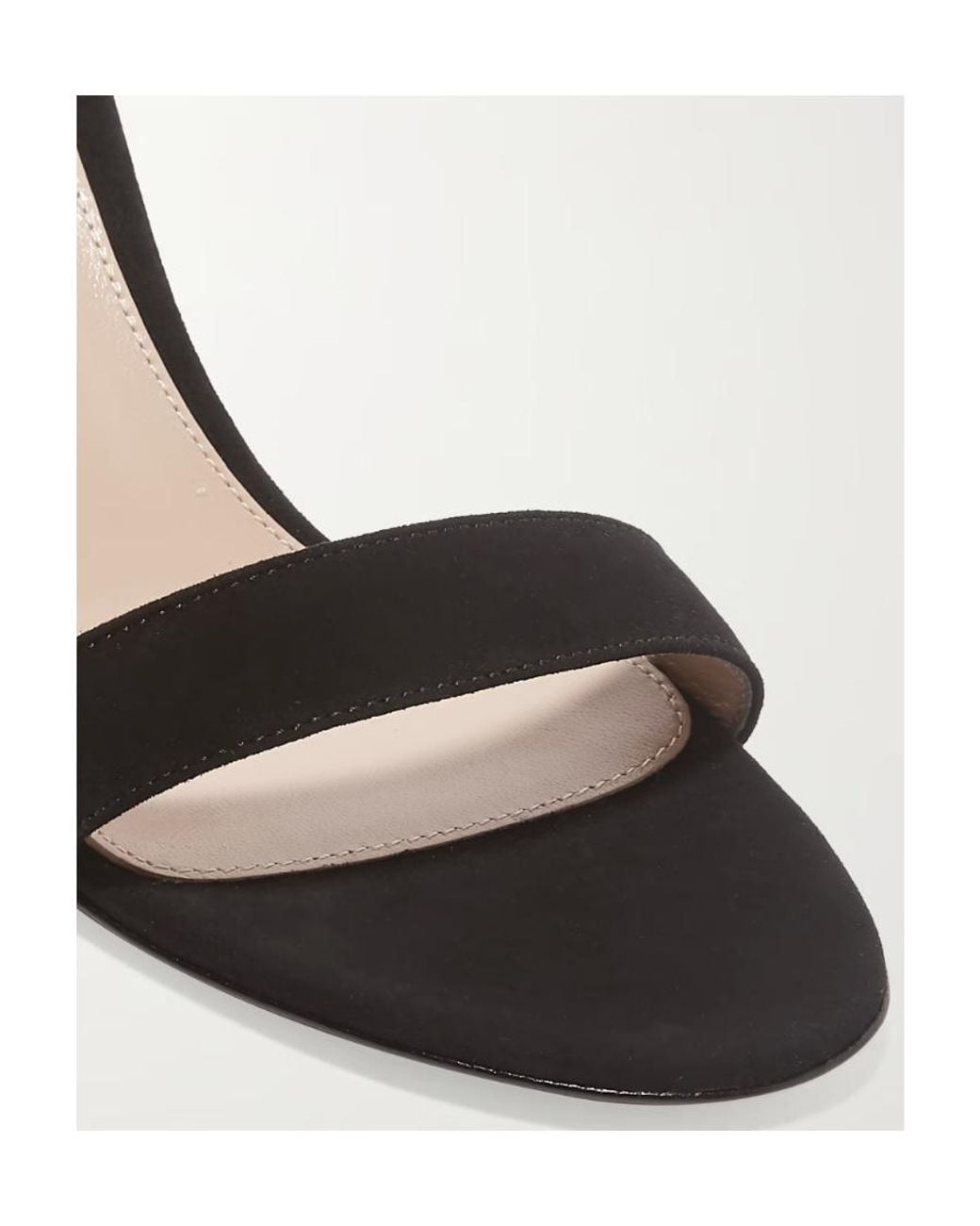Gianvito Rossi Black Logo Buckle High-Heeled Sandals