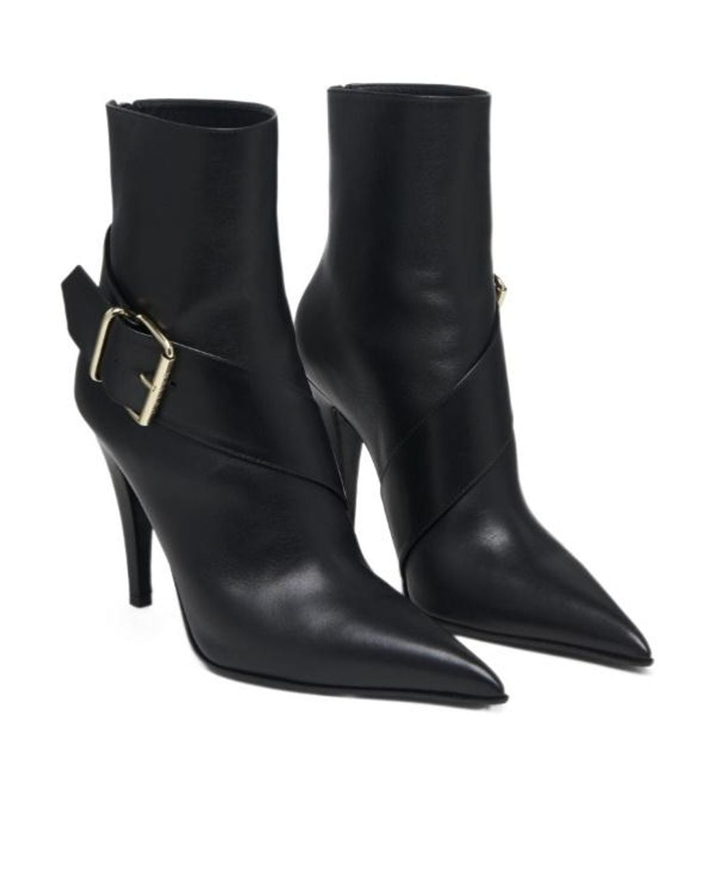 McQueen Black Heron Buckle Boots