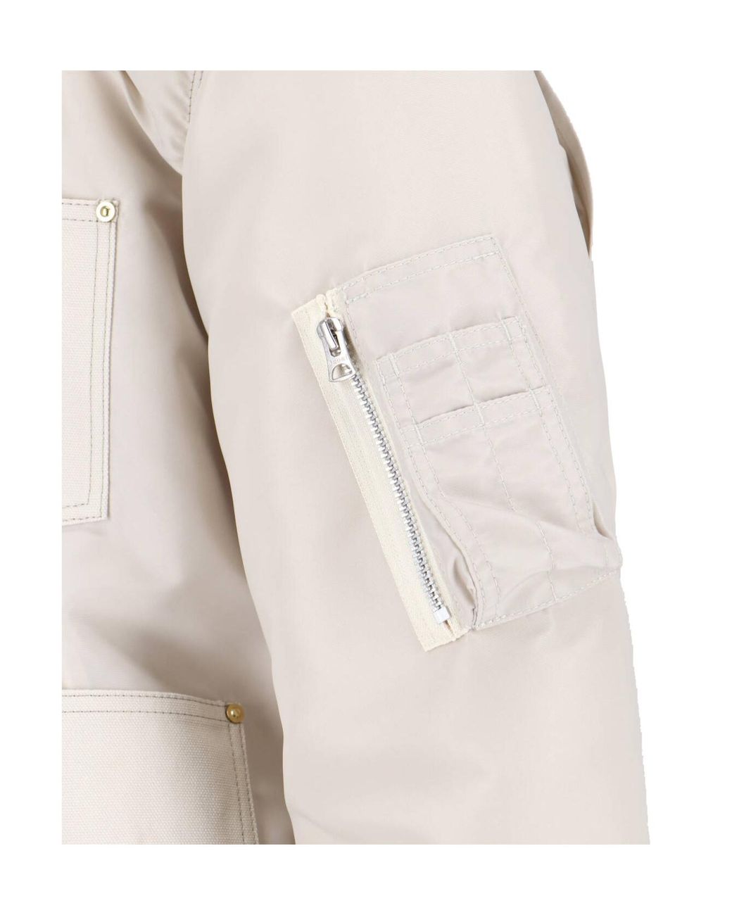 Sacai White X Carhartt Wip Twill X Duck Blouson for men
