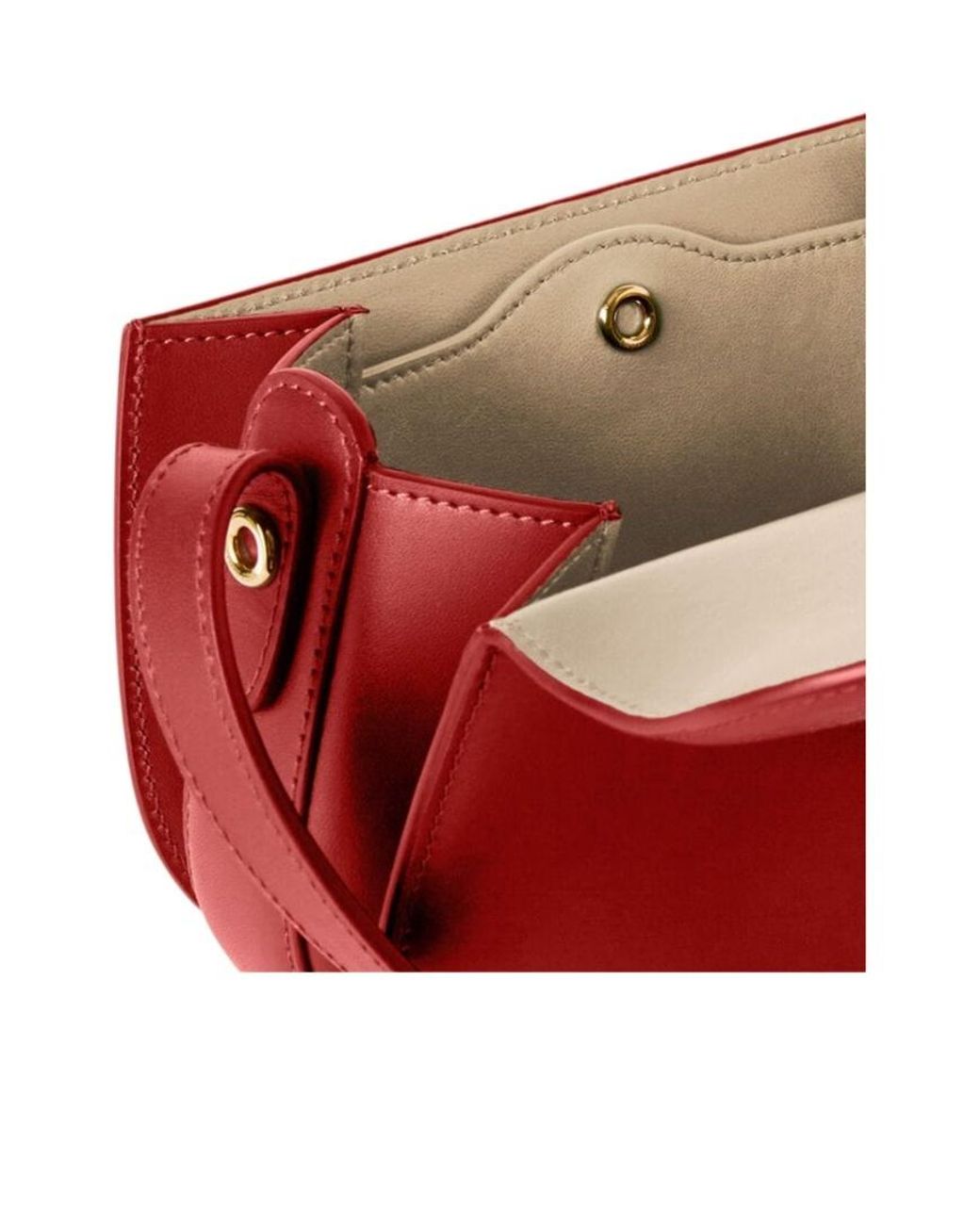 Loro Piana Red Ghiera Logo Shoulder Bag