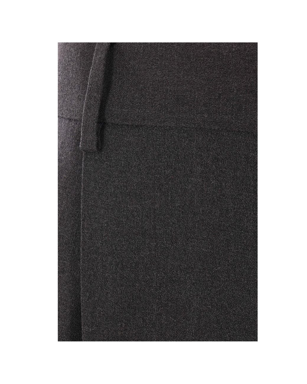 Dolce & Gabbana Black Pressed Crease Tailored Trousers for men