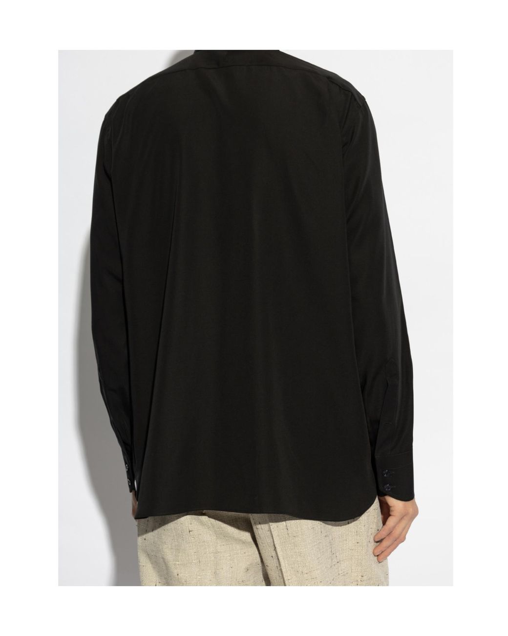 Tom Ford Black Buttoned Long-Sleeved Shirt for men