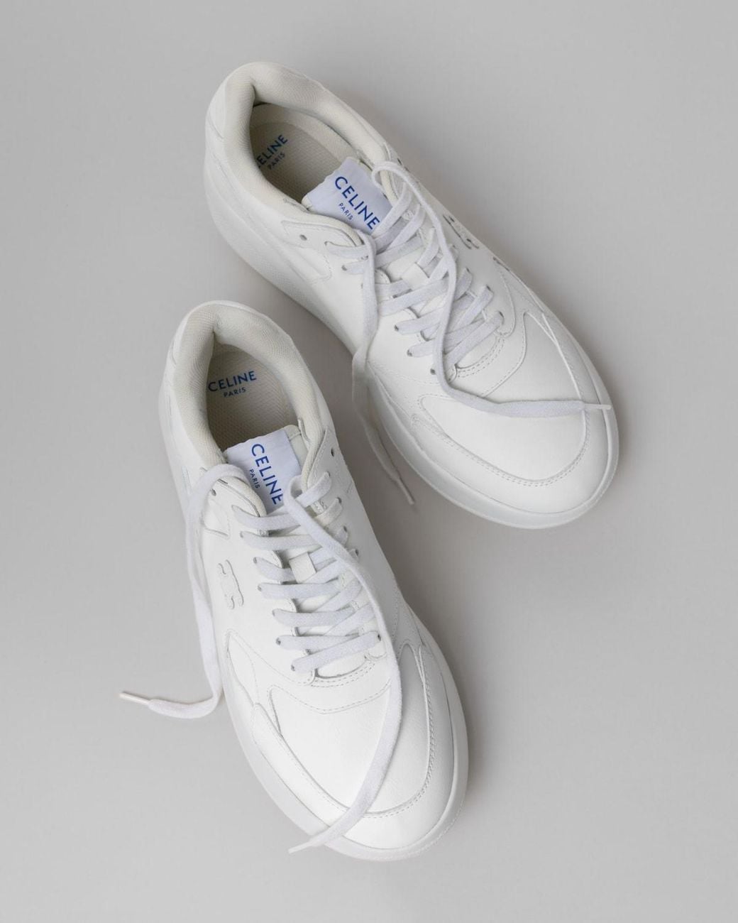 Céline White Rock Wedge Sneakers