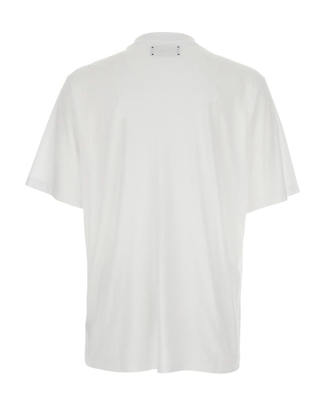 Amiri White Logo Crewneck T-Shirt for men