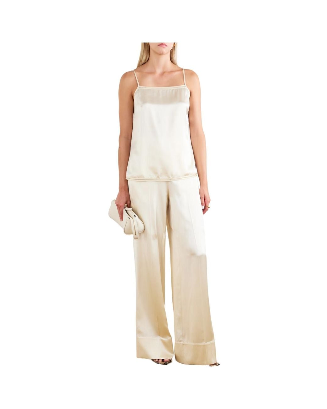 Joseph White Gaia Silk-Satin Camisole