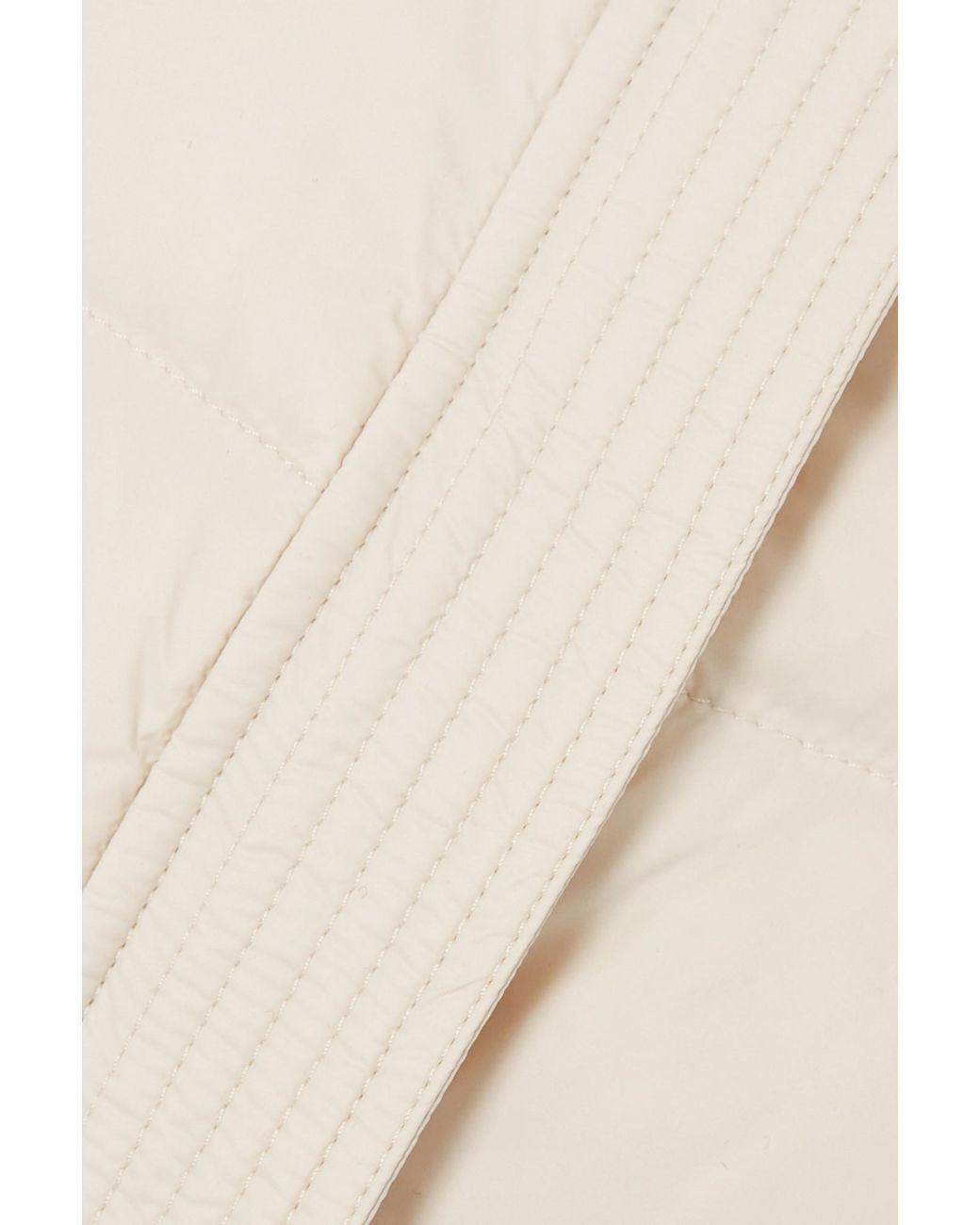 Brunello Cucinelli White Hooded Puffer Gilet