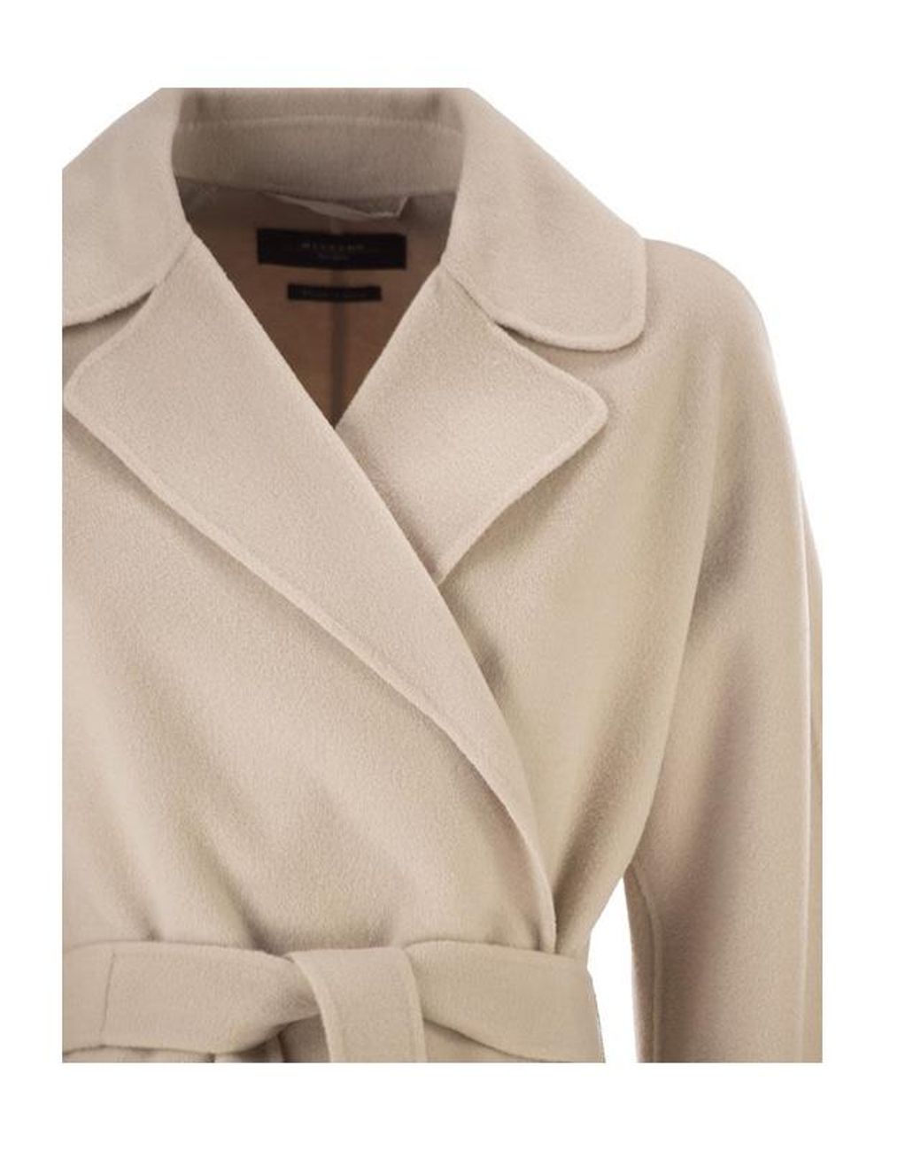 Weekend by Maxmara Natural Wool-Blend Belted Coat