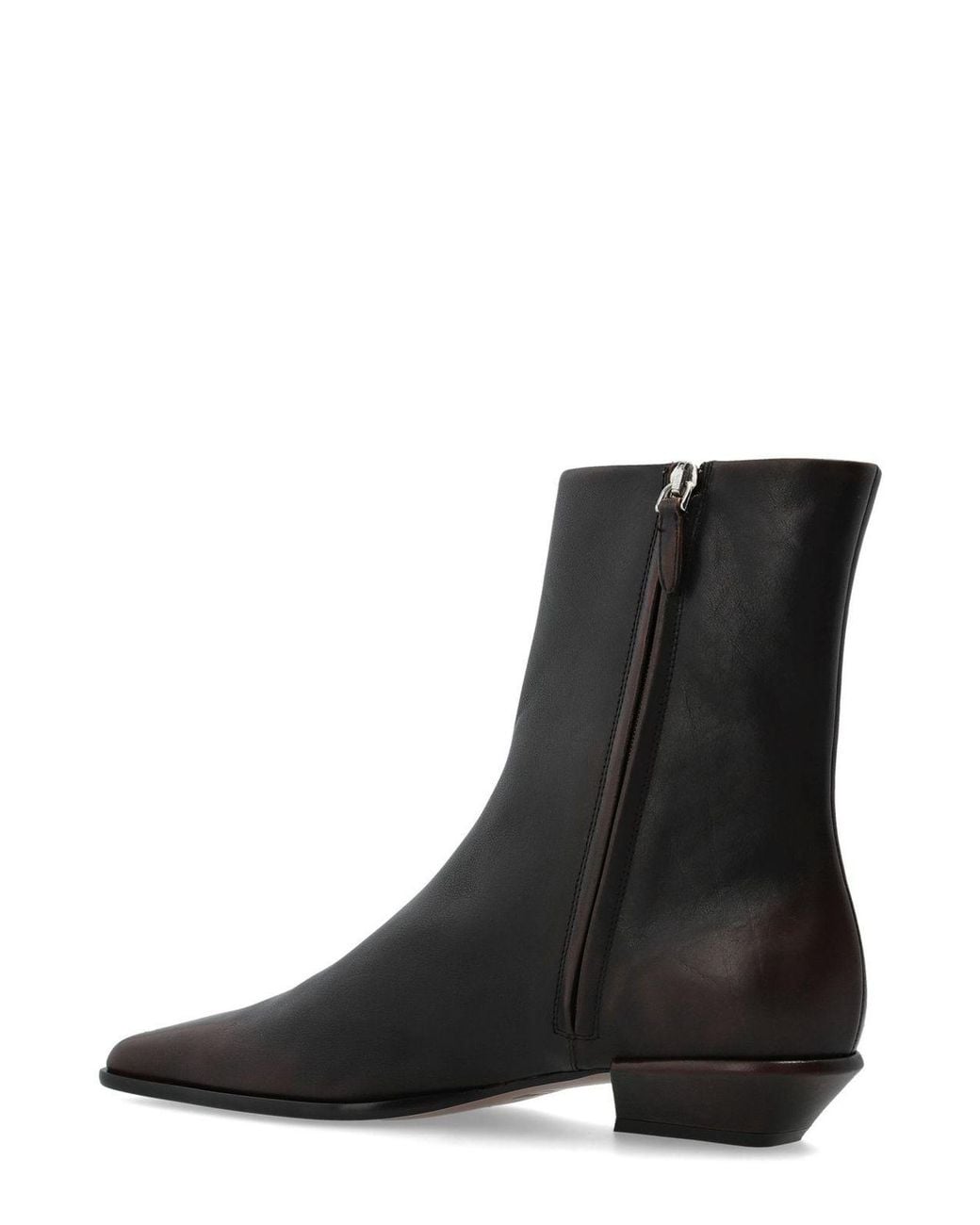 Paris Texas Black Bettina Low Heel Ankle Boots
