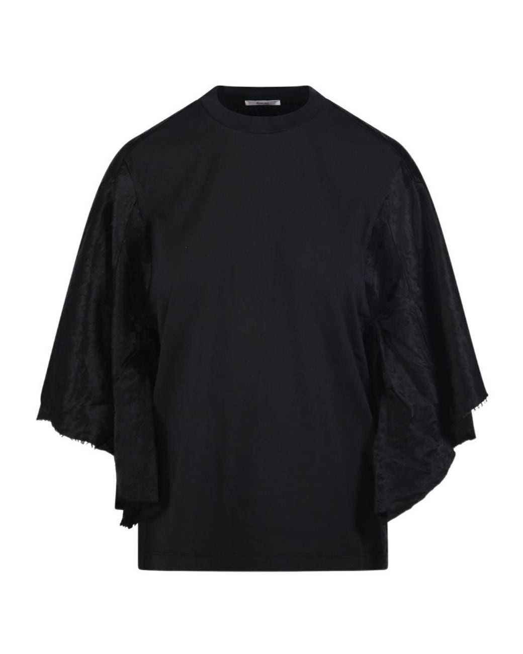 Haikure Blue Flynn Draped Sleeve T-Shirt