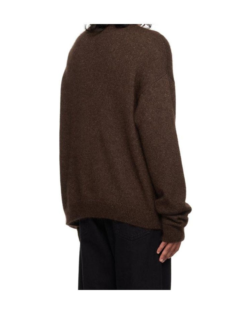 The Row Brown V-Neck Cardigan for men