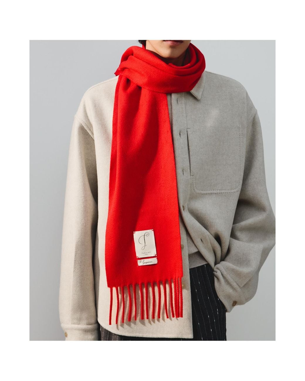 Jacquemus Red The Cavallo Scarf
