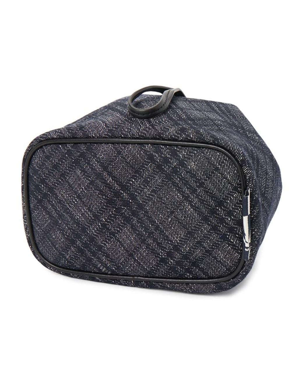 Burberry Black Drawstring Denim Bucket Bag