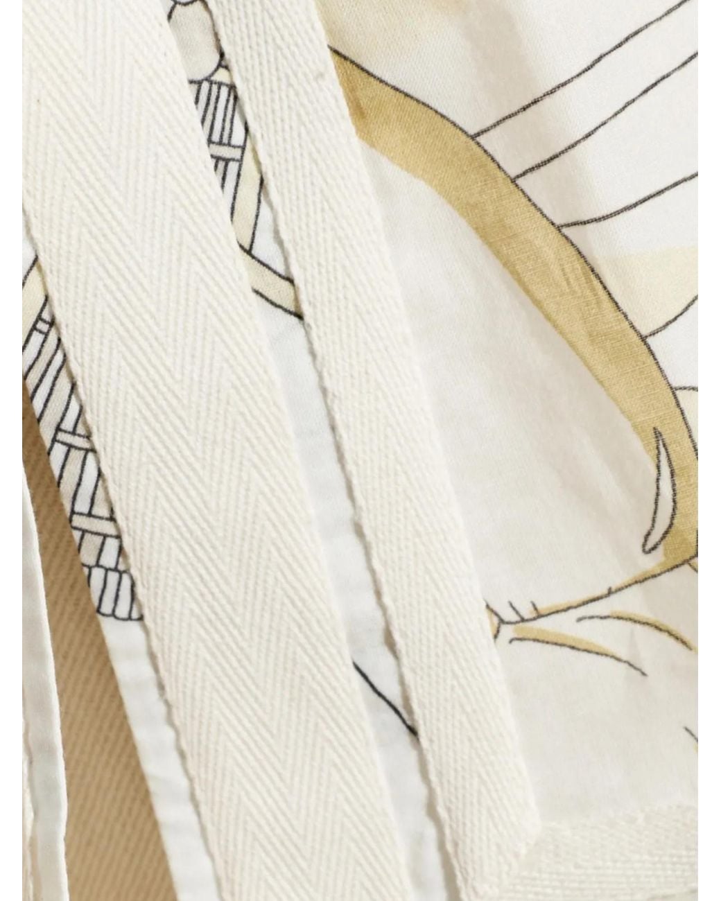 Tory Burch White Printed Tory Tunic