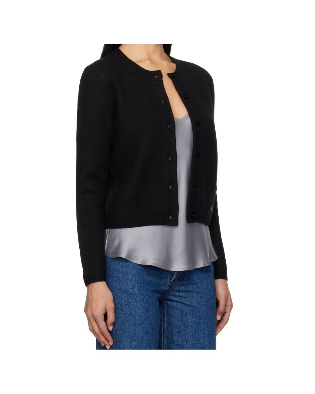 A.P.C. Black Mila Button-Up Knitted Cardigan