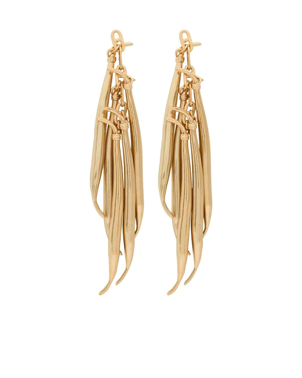 Jacquemus Metallic Long, Draping Earrings