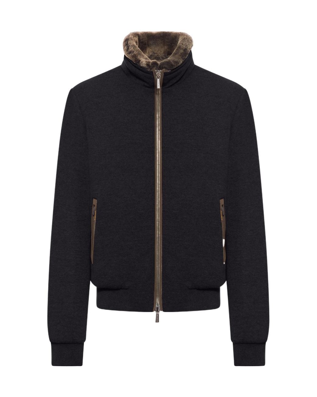 Moorer Blue Bellati-Mrw Bomber Jacket for men