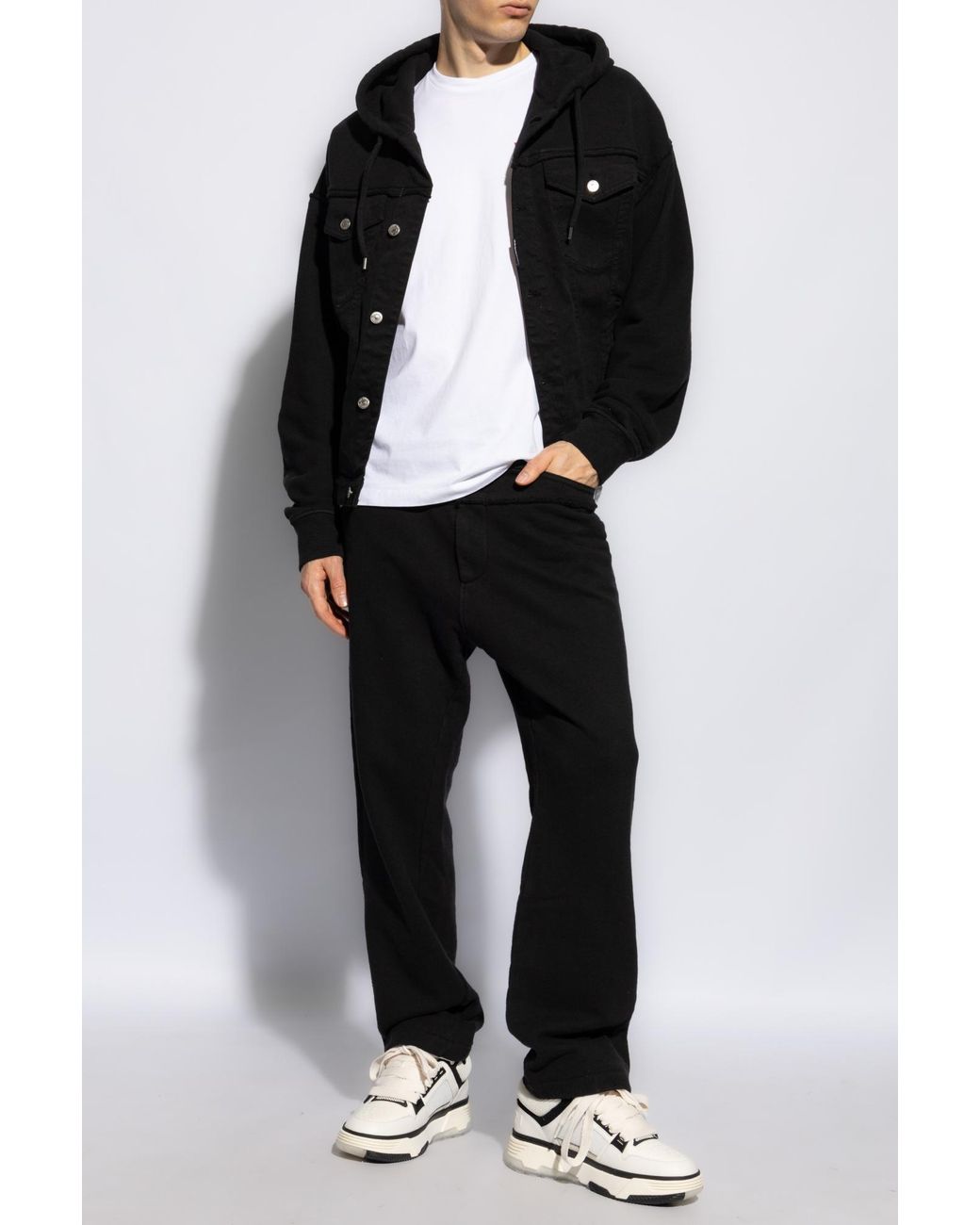 DSquared² Black Straight Leg Sweatpants for men