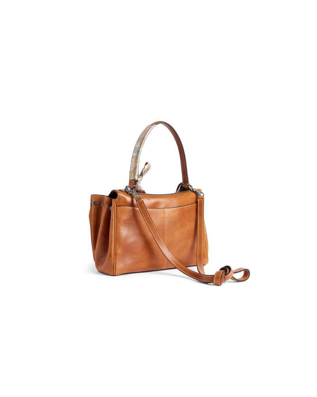 Balenciaga Brown Turn Lock Closured Small Rodeo Bag