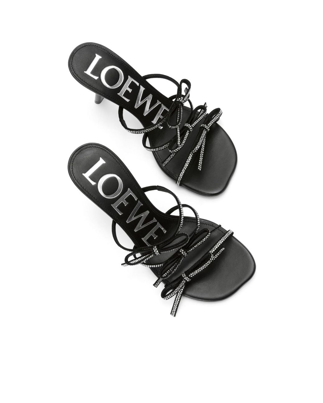Loewe Black Petal Sandal